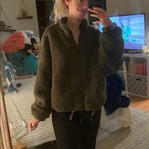 Army Green Teddy Jacket